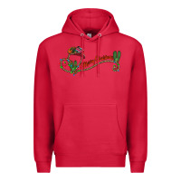 Cardinal merry christmas western Premium Hoodie - CowhideDigitalArt