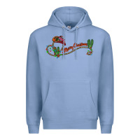 Colony Blue merry christmas western Premium Hoodie - CowhideDigitalArt