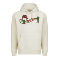 Oatmeal Heather merry christmas western Premium Hoodie - CowhideDigitalArt