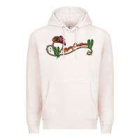 Pale Pink merry christmas western Premium Hoodie - CowhideDigitalArt