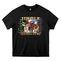 Black jingle all the way Heavy Core Tee - CowGirlArtShop