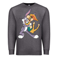 Charcoal Heather bugs bunny and lola bunny Premium Sweatshirt - DesigneFamous