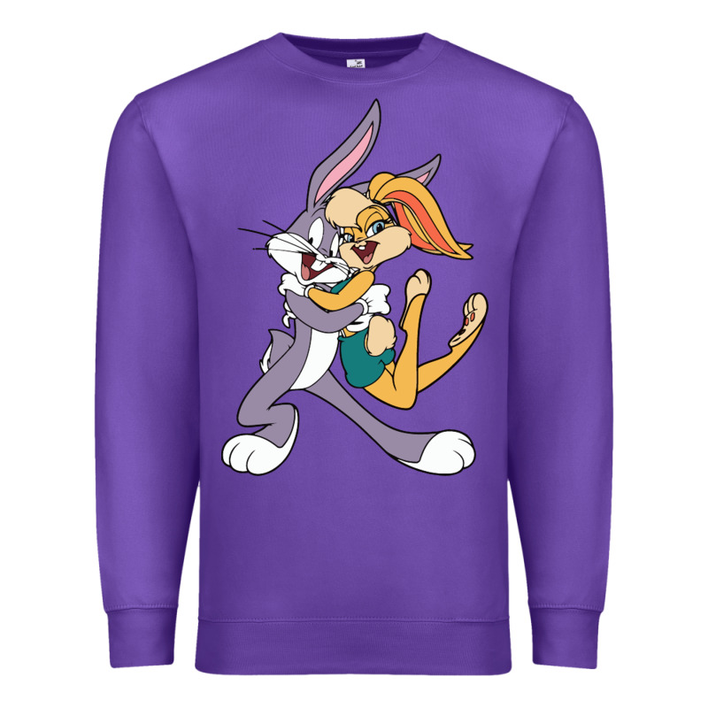 Bugs Bunny And Lola Bunny Premium Sweatshirt by DesigneFamous | Teevron