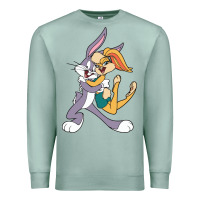 Seafoam bugs bunny and lola bunny Premium Sweatshirt - DesigneFamous
