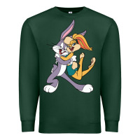 Sports Green bugs bunny and lola bunny Premium Sweatshirt - DesigneFamous