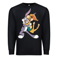 Black bugs bunny and lola bunny Premium Sweatshirt - DesigneFamous