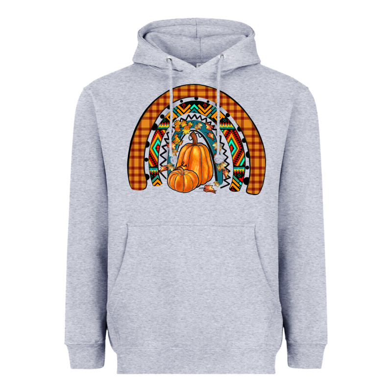 Fall Pumpkin Rainbow Heavyweight Hoodie by JahusDesignShop | Teevron