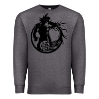 Charcoal Heather goku super saiyan ultra dragon Premium Sweatshirt - DesigneFamous