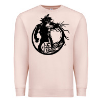 Pale Pink goku super saiyan ultra dragon Premium Sweatshirt - DesigneFamous