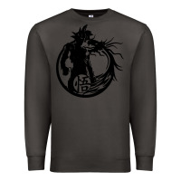 Smoke goku super saiyan ultra dragon Premium Sweatshirt - DesigneFamous