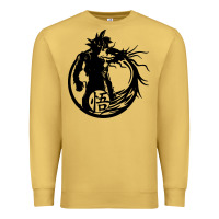 Antique Gold goku super saiyan ultra dragon Premium Sweatshirt - DesigneFamous