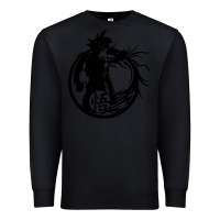 Black goku super saiyan ultra dragon Premium Sweatshirt - DesigneFamous