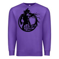 Purple goku super saiyan ultra dragon Premium Sweatshirt - DesigneFamous