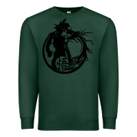 Sports Green goku super saiyan ultra dragon Premium Sweatshirt - DesigneFamous