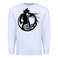 White goku super saiyan ultra dragon Premium Sweatshirt - DesigneFamous