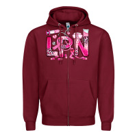 Burgundy breast cancer lpn licensed practical nurse Zipper Hoodie - JahusDesignShop