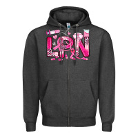 Charcoal Heather breast cancer lpn licensed practical nurse Zipper Hoodie - JahusDesignShop