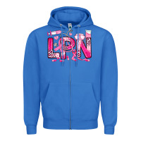 True Royal breast cancer lpn licensed practical nurse Zipper Hoodie - JahusDesignShop