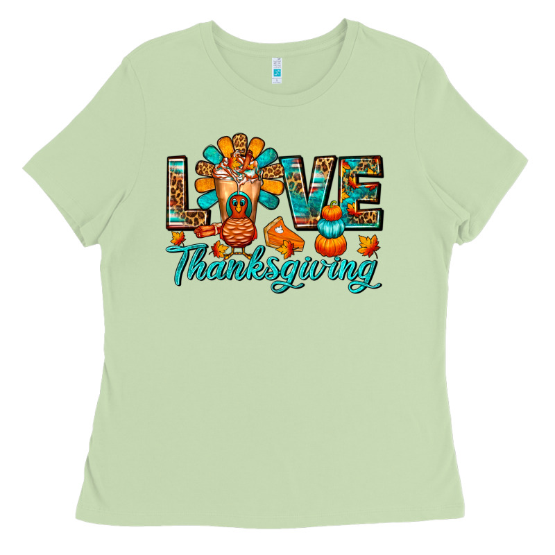 Love Thanksgiving Gobble And Frappe Ladies Tee by FaDigitalArtStudio | Teevron