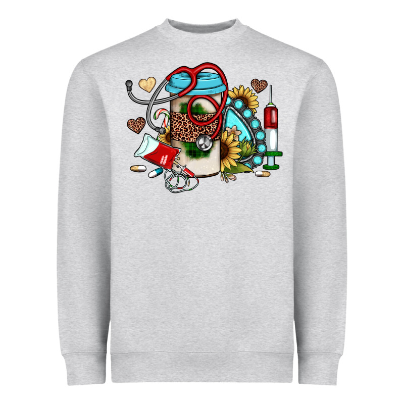 Christmas Sunflower Gemstone Nurse Heavyweight Sweatshirt by JahusDesignShop | Teevron