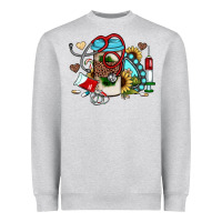 Heather Grey Christmas sunflower gemstone nurse Heavyweight Sweatshirt - JahusDesignShop