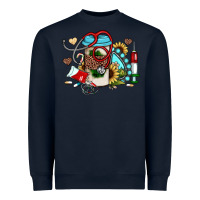 Navy Christmas sunflower gemstone nurse Heavyweight Sweatshirt - JahusDesignShop