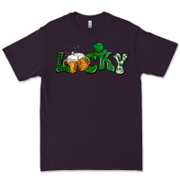 Plum Lucky with beer St. Patricks day Premium Tee - HowdyJamesFarm