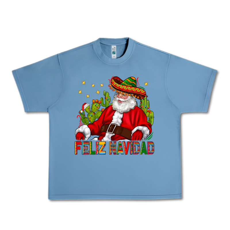 Feliz Navidad Santa With Cactus Urban Heavy Tee by BundleAndBundleShop | Teevron