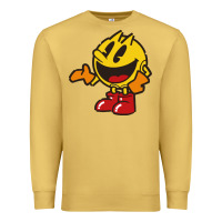 Antique Gold pacman Premium Sweatshirt - DesigneFamous
