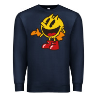 Navy pacman Premium Sweatshirt - DesigneFamous