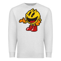 Oatmeal Heather pacman Premium Sweatshirt - DesigneFamous