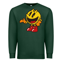 Sports Green pacman Premium Sweatshirt - DesigneFamous