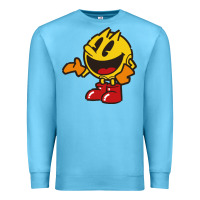 Ocean Blue pacman Premium Sweatshirt - DesigneFamous