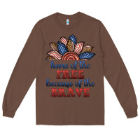 Chestnut home of the free because of the brave Long Sleeve Tee - BundleAndBundleShop
