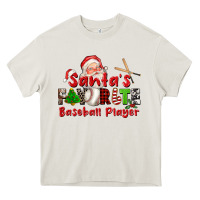 Cream santas favorite baseball player Heavy Core Tee - CowGirlArtShop