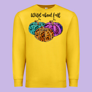 Wild Abaut Fall Premium Sweatshirt Designed By Jahusdesignshop