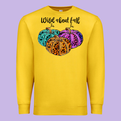 Wild Abaut Fall Premium Sweatshirt Designed By Jahusdesignshop