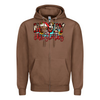 Chestnut mooey christmas sunflower Zipper Hoodie - JahusDesignShop