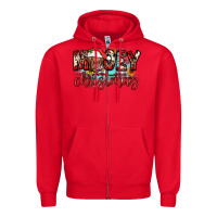 Red mooey christmas sunflower Zipper Hoodie - JahusDesignShop