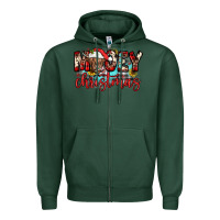 Sports Green mooey christmas sunflower Zipper Hoodie - JahusDesignShop