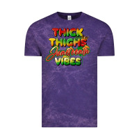 Cloud Purple thick thighs juneteenth vibes Vintage Tee - FaDigitalArtStudio