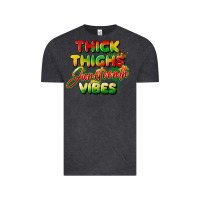 Vintage Black thick thighs juneteenth vibes Vintage Tee - FaDigitalArtStudio