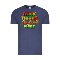 Vintage Denim thick thighs juneteenth vibes Vintage Tee - FaDigitalArtStudio