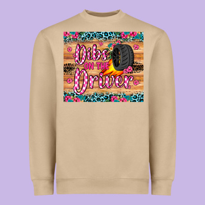 Dibs On The Driver Heavyweight Sweatshirt Designed By Jahusdesignshop