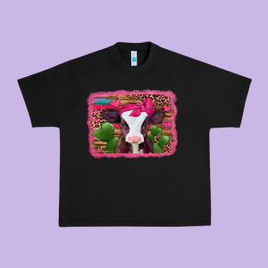 Valentines Day Baby Calf Urban Heavy Tee Designed By Jasminsmagicworld