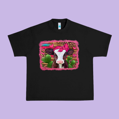 Valentines Day Baby Calf Urban Heavy Tee Designed By Jasminsmagicworld
