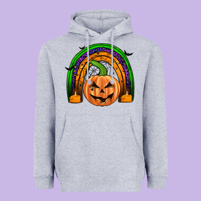 Halloween Rainbow Heavyweight Hoodie Designed By Jahusdesignshop