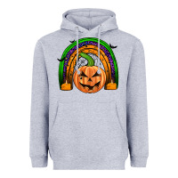 Heather Grey halloween rainbow Heavyweight Hoodie - JahusDesignShop
