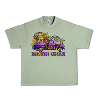 Oil Green mardi gras skull truck Urban Heavy Tee - FaDigitalArtStudio