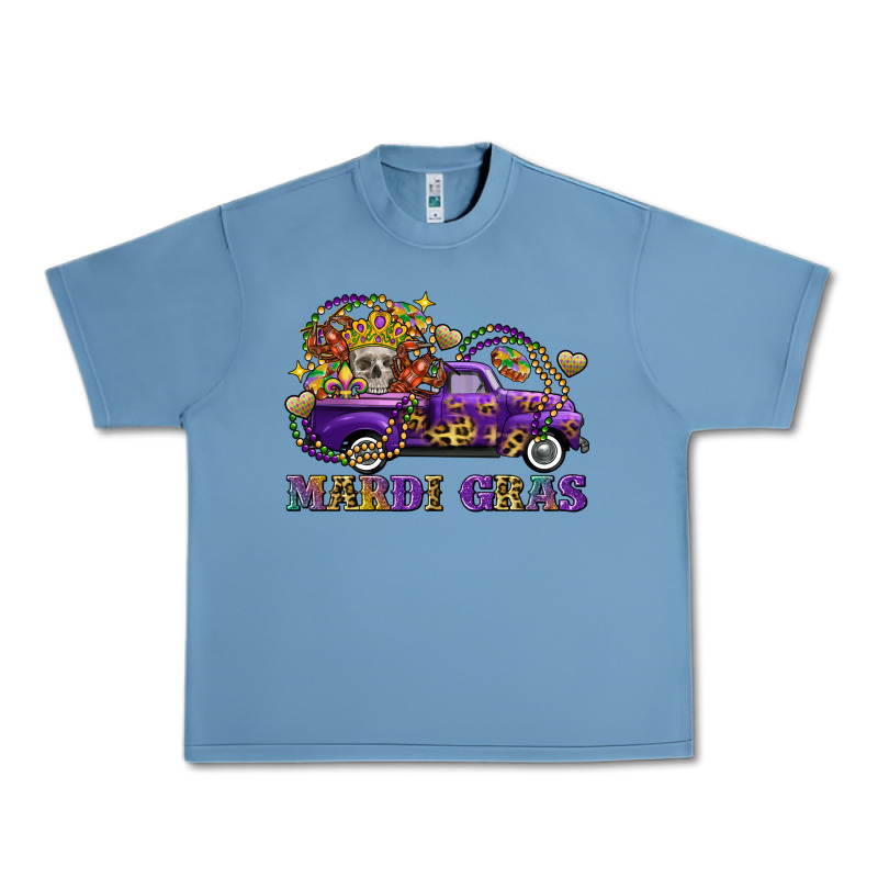 Mardi Gras Skull Truck Urban Heavy Tee by FaDigitalArtStudio | Teevron